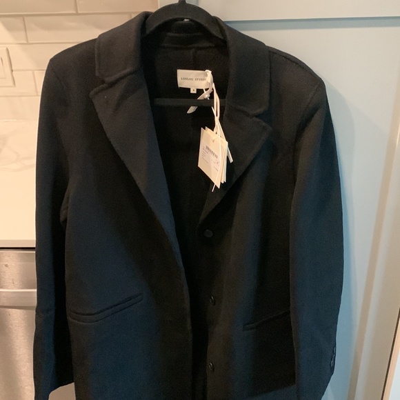 Loulou Studio Mill Cashmere Blend Coat - Picture 2 of 6